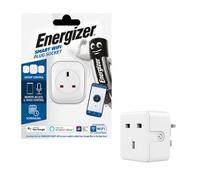 Energizer Smart Wifi Plug Socket Uk 3 Pin Works With Alexa Google Home & Siri