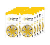 Energizer Sound Energy - Hearing Aid Batteries Size 10 (60 Pack) - Long Lasting Zinc Air Power - Easy Installation - Mercury & Cadmium Free - Made in UK - 4 Year Shelf Life [Amazon Exclusive]