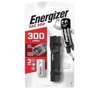 Energizer TAC3 LED Tactical Torch, Bright and Compact, Durable and Water Resistant, 300 Lumens, Batteries Included