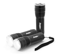 Energizer Tactical Flashlights, 300 Lumen, IPX4 Water Resistant, Durable Metal LED Flashlights, Great Outdoor Flashlights, Batteries Included, 3 Pack