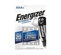 Energizer Ultimate AAA Lithium Batteries - Pack of 4