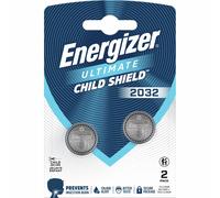 Energizer Ultimate Child Shield 2032 Lithium Coin Batteries 3V CR2032 Pack of 2