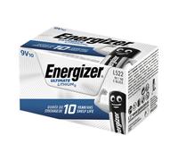 Energizer Ultimate Lithium 9V Batteries, 10 Pack