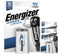 Energizer Ultimate Lithium 9V PP3 6LR61 L522 Batteries Long Expiry