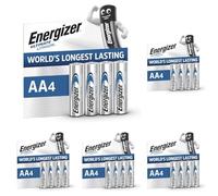 Energizer Ultimate Lithium AA Batteries (20 Pack) - World's Longest Lasting Double A Battery - Ideal For High Drain Devices - 100% Recyclable Plastic Free Packaging - 25 Year Shelf Life