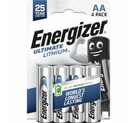 Energizer AA Batteries CR6 Ultimate 1.5V Lithium 4 Pieces