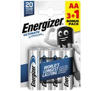 Energizer AA Batteries CR6 Ultimate 1.5V Lithium 4 Pieces
