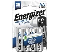 Energizer AA Batteries CR6 Ultimate 1.5V Lithium 4 Pieces