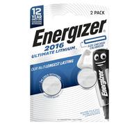 Energizer CR2016 Ultimate 3V Lithium Battery, 2 Pack (Packaging may vary)