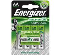 Energizer® Universal Nickel Metal Hydride AA LR6 Battery 1300 mAh (Pack of 4) You will receive 1 pack of 4