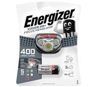 Energizer Vision HD+ Head Torch, Bright Headlamp, Water Resistant, Hands-Free, Lightweight for Indoor and Outdoor Activities, Batteries Included