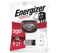 Energizer Vision HD Head Torch, Bright Headlamp, Water Resistant, Lightweight for Indoor and Outdoor Activities, Batteries Included