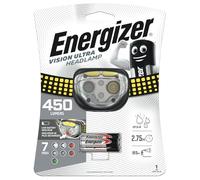 Energizer Vision HD Ultra, Powerful Bright Headlamp, 450 Lumens for Hands-Free Indoor and Outdoor Actvities, Batteries Included