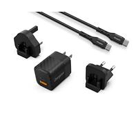 Energizer Wall Charger, 38W, Multi-Port USB-C with Cable, Black