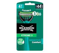 Energizer Wilkinson Sword Xtreme 3 Sensitive Men's Disposable Razors, 4 Count