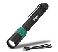 Energizer X-400 Pen Light Flashlight Rechargeable, Bright Penlight IPX4 Water-Resistant, Lightweight and Durable, Rechargeable Flashlight, USB Charging Cable Included