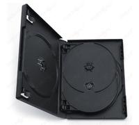 Energmix DVD/CD case box standard black set of 5 for 6 discs