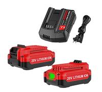 Energup 2Pack Replacement Craftsman V20 Craftsman 20V Lithium Battery and Charger Kit for CMCB202 CMCB204 CMCB206 CMCB201 CMCB100 CMCB124 Included a CMCB104 Craftsman 20V Battery Charger