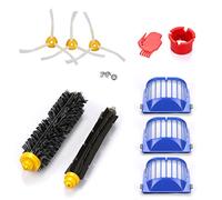 Energup Accessory for Irobot Roomba 500 600 610 620 650 Series Vacuum Cleaner, Package Includes 3Pack Filter, 3Piece Side Brushes, 1 Pack Bristle & Flexible Beater Brush, 2 x cleaning tools