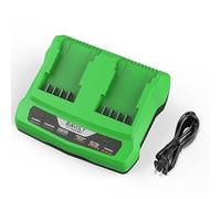 energup Dual Port Rapid Charger for Greenworks 24V Battery for G-24 24V Lithium Battery Compatible with Greenwork 24V Batteries 29842 29852 for 29862 Greenworks 24V Battery Charger