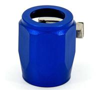 Energy AN4 AN6 An8 An10 AN12 AN14 AN16 AN18 37MM Hose Clamp End Finisher Aluminum Hose Connectors Hose Clamps (AN8 Blue)