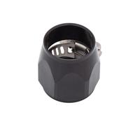 Energy AN4 AN6 An8 An10 AN12 AN14 AN16 AN18 37MM Hose Clamp End Finisher Aluminum Hose Connectors Hose Clamps (AN16 Black)