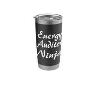 Energy Auditor Tshirt Job Occupation Funny Work Title Stainless Steel Insulated Tumbler