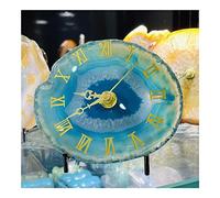 Energy Balance Spirit Stone Natural Agate Sliced Digital Clock Quartz Crystal Stone Mineral Rock Spar Desk Home Decor for relaxation and stress