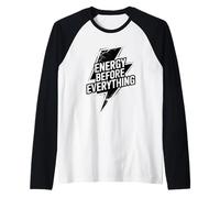 Energy Before Everything Spiritual Power Flow Raglan Baseball Tee