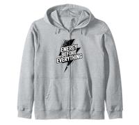 Energy Before Everything Spiritual Power Flow Zip Hoodie