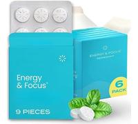 Energy Caffeine Mints,Boost Energy And Concentration, Mint Flavor,Sugar-Free, Portable (54 Pcs),(2Box)