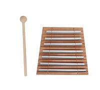 Energy Chime 7 Tone Hand Chimes Percussion Instrument, Classroom Management Musical Tool, Beech Wood Base with Aluminum Tubes and Mallet for Kids Music Education