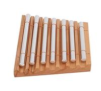 Energy Chime, Beech and Aluminum 7 Tone Hand Chimes Percussion Instrument with Mallet for Classroom Management and Music Training