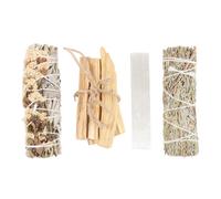 Energy Cleansing Palo Santo Ritual Kit (Pack of 4) Something Different Off White One Size