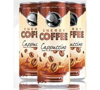 Energy Coffee - Provides Strength, Cappuccino Flavour, 250ml (Pack of 12) Delicious And Tasty "A symphony of flavors" For All Occasions