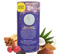 Energy Complex Caffeine-Free (30 Servings) Natural Stress Support | Vegan Organic Superfood Blend | Ginseng, Maca, Mucuna, Tribulus, Pumpkin Protein, Ginger, Cacao, Cinnamon, Berry, Chia by VeganlsUs