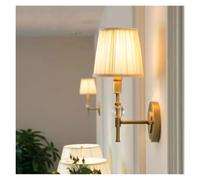 Energy Conservation Wall Light, Style Rural All Copper Wall Lamp Light Luxury European Designer Simple Living Room Hotel Hallway Bedroom Bedside