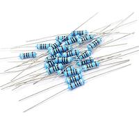 Energy consuming elements 0.5 Watt Resistor Metal Film Resistance Kit, 1/2W 1Percent Electronic Set of Resistors Resistor (Size : 0.1ohm-750ohm 300pcs)