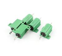 Energy consuming elements 1 Ohm Fixed Resistors 25W Screw Tap Mounted Aluminum Housed Wirewound Resistors Single Resistors 5 Pcs