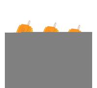 Energy consuming elements 100 Ohm Fixed Resistors +/- 5% 25W Rose Gold Tone Aluminum Housed Wirewound Resistors Single Resistors 3 Pcs