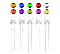 Energy consuming elements 100pcs 5mm LED diodes Blue Purple Orange Yellow White etc LEDs (Size : Dark Brown) (Size : Gold)