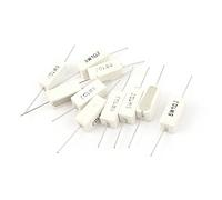 Energy consuming elements 10PCS 5W Fixed Resistors Watt 1R 1OHM 5% Tolerance Ceramic Cement Single Resistors Power Resistor