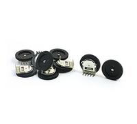 Energy consuming elements 10Pcs A103 10K Ohm 90 Degree 5 Pins 16mm Round Plate Trimmer Linear Resistor Potentiometers