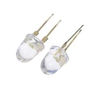 Energy consuming elements 10PCS LED 10mm White Transparent 150mA 0.75W Ultra Bright Round LED Light Emitting Diode Lamp Water Clear Bullet Shape.