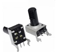 Energy consuming elements 10pcs/lot Rv09 Horizontal Potentiometer 12.5mm 0932 Adjustable Resistor Seal Potentiometers 1k 2k 5k 10k 20k 50k 100k 200K 500K (Size : 500K Ohm)