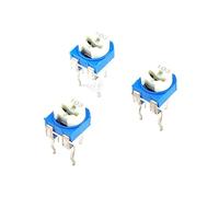 Energy consuming elements 10pcs Potentiometers RM065 Horizontal Trimpot Blue White Adjustable Variable Resistor Kit 103 10K ohm