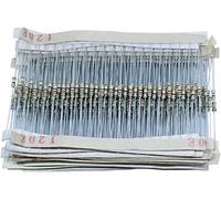 Energy consuming elements 1500pcs/lot 75Values 1/4W 0.25W Carbon Film Resistor Assortment Kit Box 1R-10M Resistor Resistor