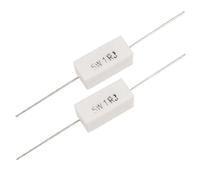 Energy consuming elements 1R 1 Ohm 5W Wire Wound Ceramic Cement Resistors 10 Pcs (1R 1 Ohm 5W Wire Wound Ceramic Cement Resistors 10 Pcs