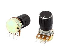 Energy consuming elements 2 Pcs Variable Resistors B2K 2K Ohm 13mm Rotating Shaft Single Linear Potentiometers Potentiometer Pot