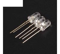Energy consuming elements 200PCS 5mm Ultra Bright Pure White LED Diode Round Water Clear Cool White Color 15000-18000MCD